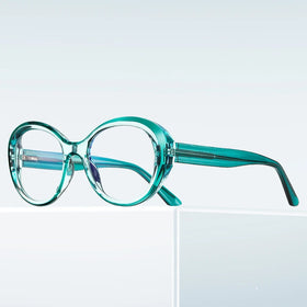 Twooo 2146 Colorful Oval Frame Unisex Reading Glasses Blue Light Blocking Glasses 2024