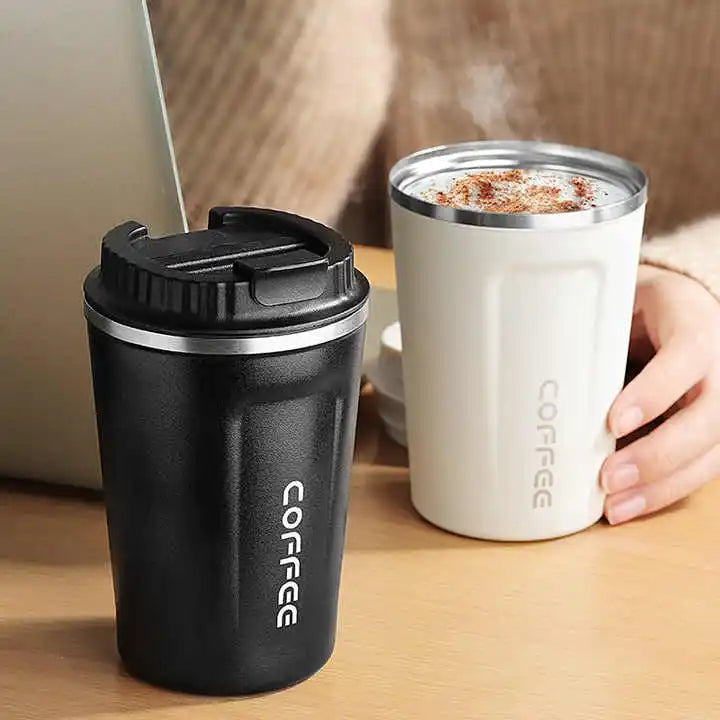 350ml/500ml Stainless Steel Coffee Cup Travel Thermal Mug Leak-Proof Thermos Bottle Tea Coffee Mug Vacuum Flask Insulated Cups