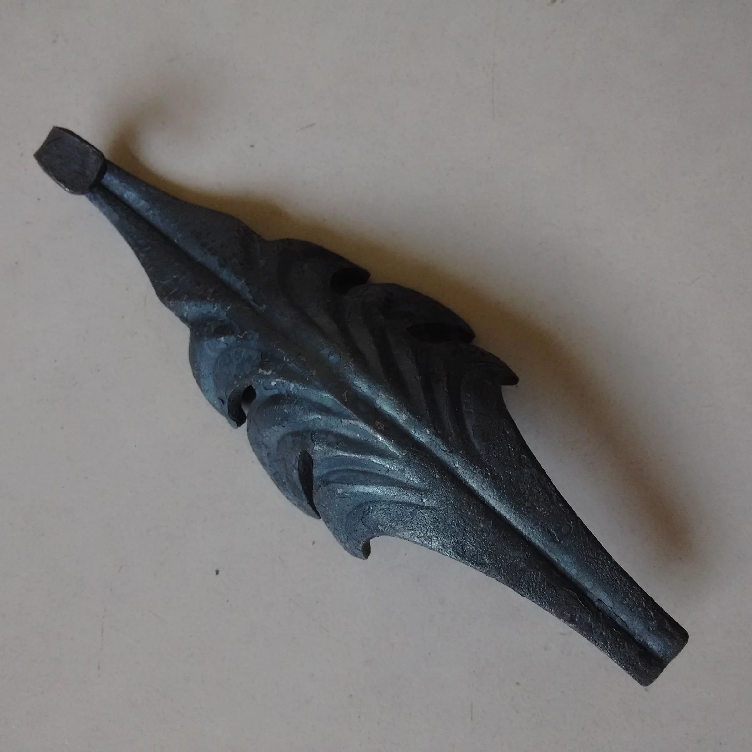 140x40mm Sandblasting Ornamental Wrought Iron Leaves