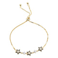 Trendy Style 925 Sterling Silver Bracelet Charms Jewelry Flashing Stars CZ for Women Bracelet