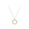 Latest 18K Gold Plated Stainless Steel Jewelry Mix Color Steel Bead Hollow Round Pendant for Women Necklaces P233376