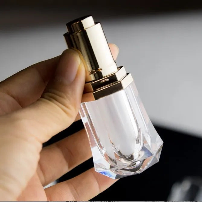 Luxury 10ml Acrylic Plastic Dropper Bottle Empty Hair Essential Oil Bottle