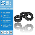 High Strength Grade 8.8 Carbon Steel Black Oxide DIN 1804 Slotted Round Nut Bearing Lock Nuts Precision Shaft Positioning Nut