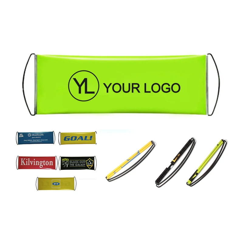 Custom Logo Hand Roller Display Handheld Cheering Flag Retractable Scrolling Banner for Advertising