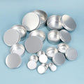 100ml Metal Tin Jar Silver Plated Aluminium Bar Packaging for Cosmetics Soap Tea Perfume Beverages Screw Lid Logo Printed