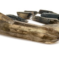 Natural bulk wholesale crystal wands rough raw smoky quartz wand stick crystals smoky point for decoration