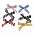 1000pcs Beautiful Bowknot Bow Tie Hairclips Hairbands Checkered Stickers Clothing Patch Paster Stick