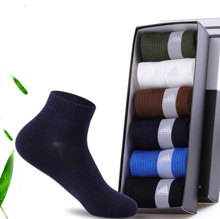2026 Seamless Summer Blended Net Surface Breathable Thin Boat Socks With High Elastic Mouth  Men's Bamboo Ankle Socks