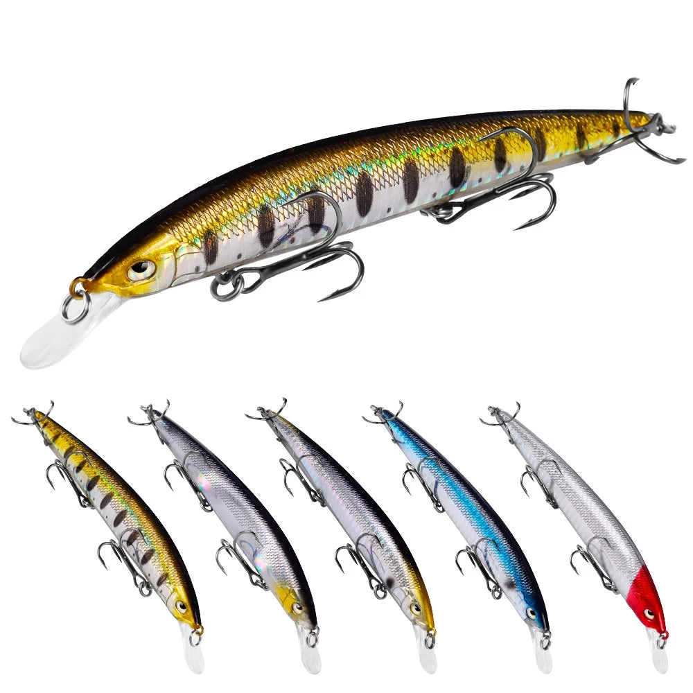 SNEDA Hot Sale Hard Plastic Fishing Lures 115mm 9g 150mm/18.5g Artificial Minnow Bait Top Seller
