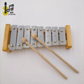 Educational Percussion Musical Instrument 8keys Xylophone Aluminum Metal Keys Xylophone Orff Instrument Metallophone