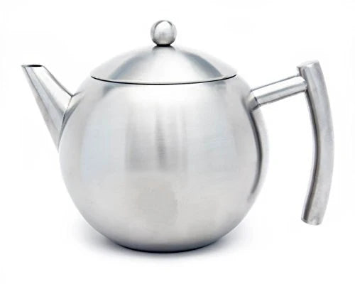 34oz/50oz Stainless Steel Teapot With Infuser for Loose Tea Insulation Keeps Tea Warm for Longer Tea Pot