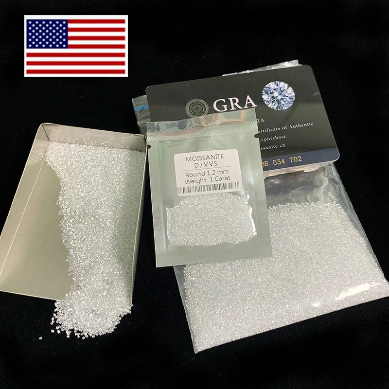 Jewelry Use Loose Moissanite Beads Jewelry Decoration 1 Carat 1bag Moissanite Diamond Price Melee Diamond