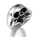 Fashion Men's Ring Jewelry Silver Ghost Head Skull Ring Stainless Steel Ring for Man