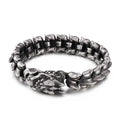 KALEN Vintage Black Keel Chain Bracelets & Bangles Stainless Steel Charms Dragon Head Bracelet Pulseras Para Hombre Premium