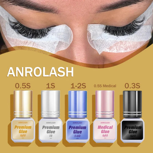 0.5s Black Alcohol Free Liquid Oil Proof Fast Dry Strong Individual Private Label Adhesive Lash Glue Eyelash Extensions
