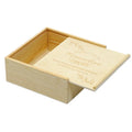 Storage Box with Slide Lid Natural Blank Case for DIY Craft Christmas Wedding Party Gift Jewelry-Art Style