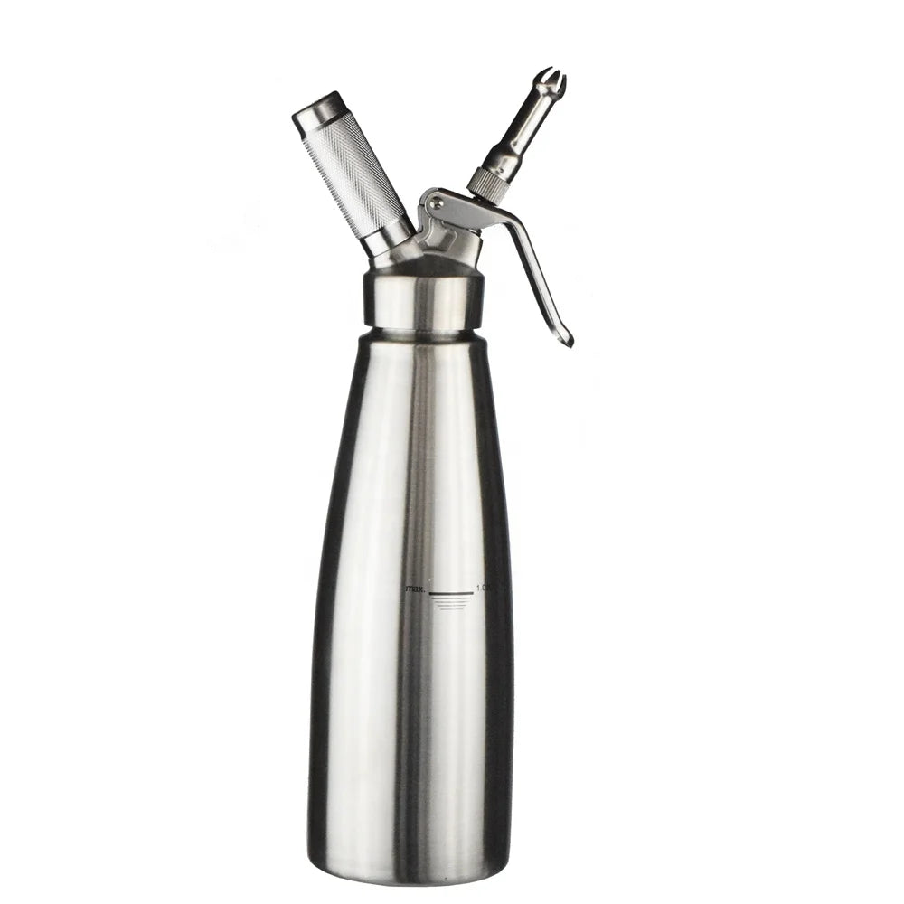 Z Cream Whipper Maker 1 Liter Stainless Steel Whipped Cream Dispenser Gun for Dessert Recipes