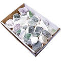 Fluorite Rose Quartz Stone Premium Grade Natural Rough Stones Bulk Raw Gemstone for Chakra Home Decor Reiki Healing Crystal
