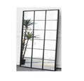 Wholesale Minimalist Wrought Iron Frame Double Lacquered Aluminum Modern Full Length Large Decor Wall Mounted Mirror