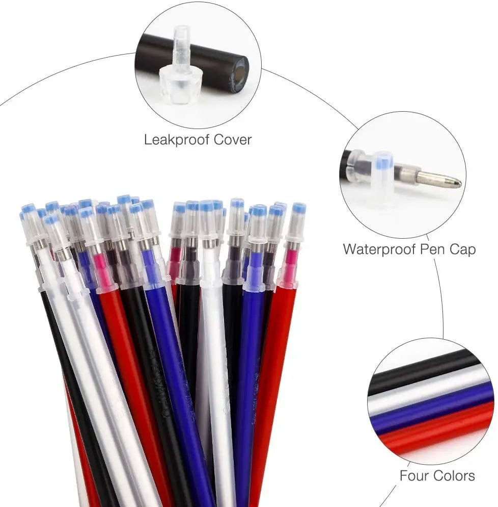 Heat Erasable Fabric Pens High Temperature Disappearing Fabric Marker Pens for Sewing Quilting Dressmaking