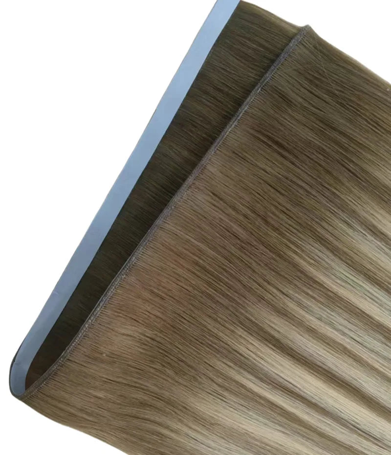 2025 New Design Factory Wholesale Dyed Super Double Drawn Balayage Light Blonde Beach Color Volume Double Layers Virgin Hair