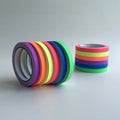 6 Rolls Colors in a Pack Wholesale Factory 25mm Uv Blacklight Cotton Cloth Fluorescent Non Reflective Neon Gaffer Usa Spike Tape MegaBDM