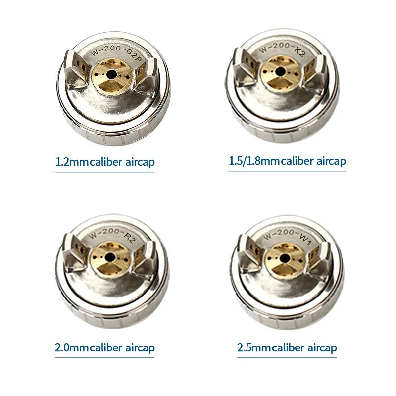 WA-200 Spray Gun Kit Components Aircap Set WA200  Aircap G2P K2 R2  W1 R1Z   W200 W-200 Pneumatic Tools Accessories and Parts
