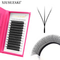 XIUSUZAKI C/CC/D/DD Curl 2-3D W Shape Hand Waved Premade Fans WW Volume Eyelash Extensions Full Double 3D Lashes