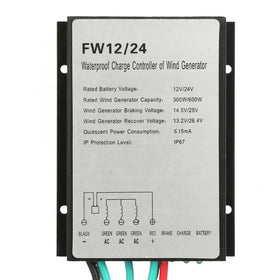 Hot Sale Waterproof PWM Wind Turbine Controller Auto Regulator Wind Generator Charger for 300W 600W 12V 24V Wind Turbines