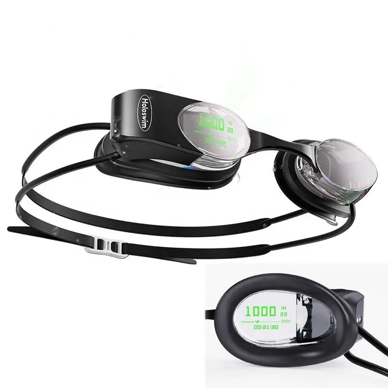 Professional New Smart AR Swim Goggles for Adults Competition Racing Glasses with Data Display Anti-Fog Waterproof UV Protection