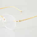 High Quality Exquisite Handmade Unisex Titanium Glasses Frame Custom Logo OEM18k Gold IP Electroplating Process Reading Glasses
