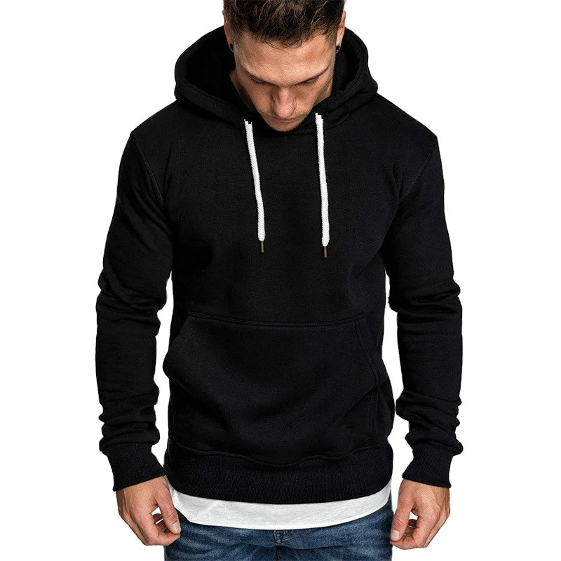 A67 Autumn Winter Mens Blank Hoodie Wholesale Vintage Oversized Hoodies Solid Color Pullover Hooded Jackets