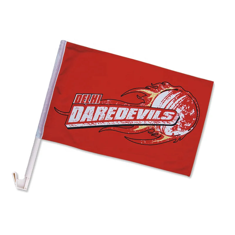 Cheap Custom logo Printing Advertising Hanging Car Flags Car Window Flying Flag Car Mirror Flag