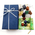 Chakra Healing Stones Chakra Crystal Sphere and Mineral Rock Crystal Specimen Collection Set Gift