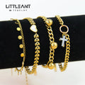 Little Ant Jewelry Adjustable Bracelet Stainless Steel Jewelry Tarnish Free Cross Bracelet