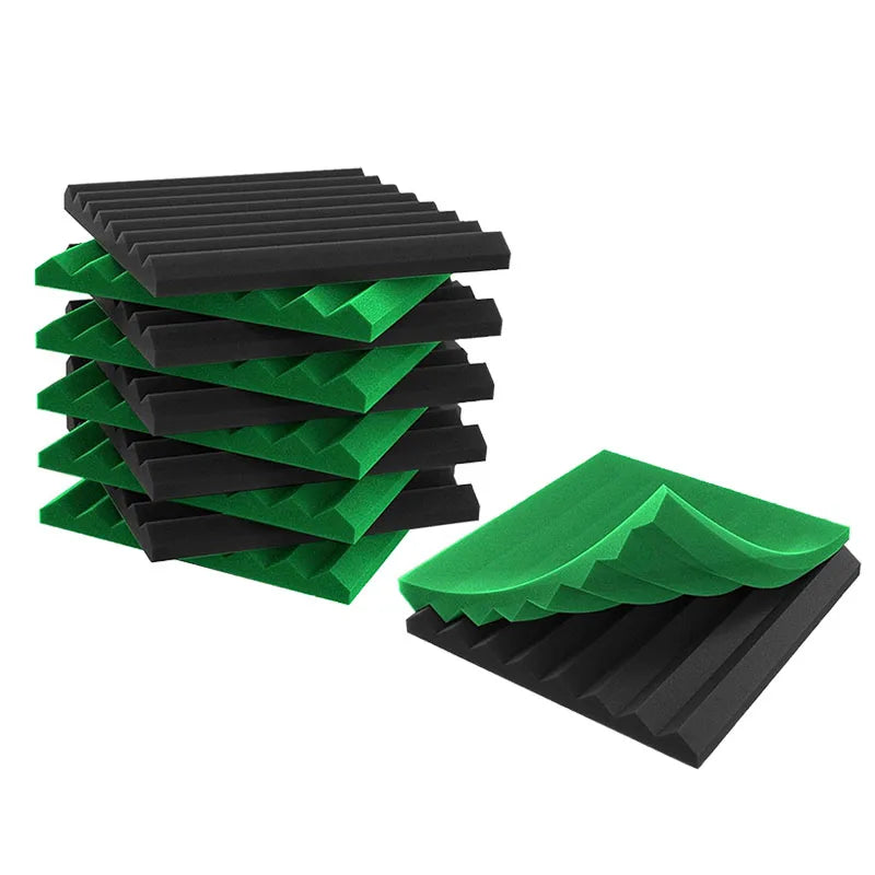 Woxin 1"x 12"x 12" Eco-Friendly Wedge 3D Modern Soundproof Foam Studio Ceiling Wall Acoustic Panels