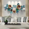 162*80 2024 New Dropshipping Luxury Metal Geometric Wall Art 162*80 Metallic Home Decor Living Room House Decoration Hanging