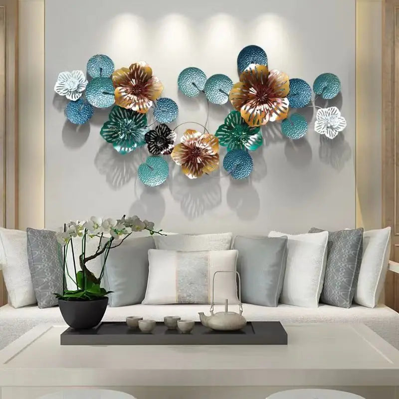 162*80 2024 New Dropshipping Luxury Metal Geometric Wall Art 162*80 Metallic Home Decor Living Room House Decoration Hanging