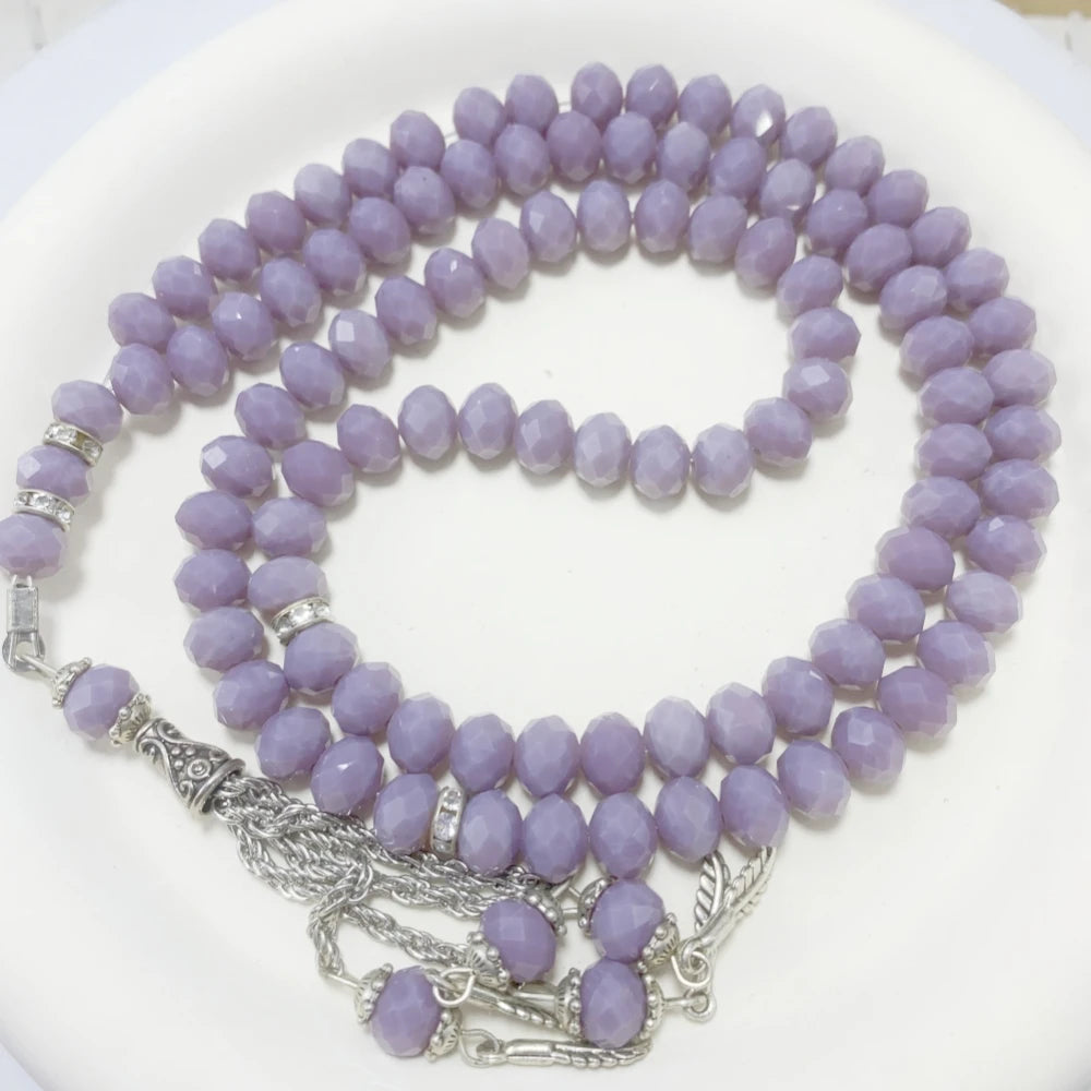 99 Beads 8mm Crystal Bead Rose Bracelets Used by Islamic Muslims Favorite Wedding Gift Fashion High End Trendy Gift