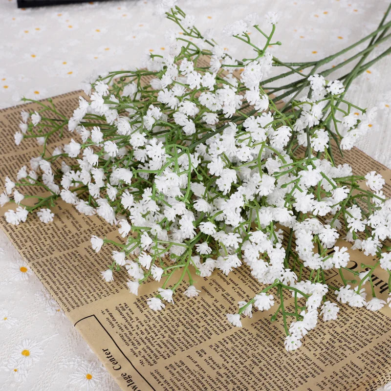 L876 Factory Supply Plastic Baby Breath Artificial Flowers Artificial Fake Babysbreath Babys Breath Flowers