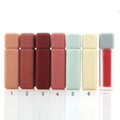 Custom Logo 100pcs Unique 6 ml Square DIY Lip Gloss Packaging Liquid Rubber Coated Empty Lipstick Tubes Luxury