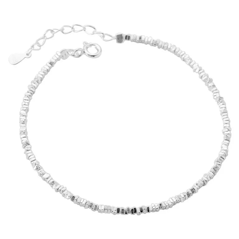 1.5mm Bangle Bracelet Collier Inoxydables En or 925 Sterling Silver Other Fine Fashion Nugget Bracelets for Womenbracelets