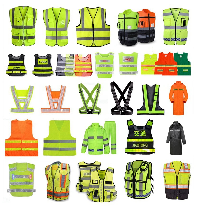 High Temperature Resistant Tape Branded Raincoats Thermal Fleece Jacket Green Clothing Safety Reflective Vest Waterproof