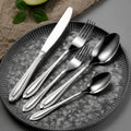Luxury Stainless Steel Flatware 4PCS Gold Matt Cutlery Wedding Silverware
