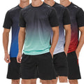 Wholesale 2 Pieces Plus Size Jogger T-shirt and Shorts Set for Men Men Tracksuit Shorts Set Men