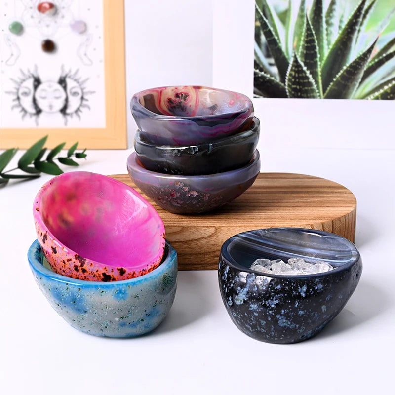 Wholesale Natural  Crystal Bowl Agate Bowl for Home Decoration