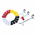 Plastic Red Anti Theft Stop Retail Shop Security Display Hook Lock