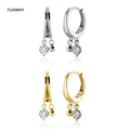 FUAMAY Guangzhou Jewelry Unique Round Diamond Ear Piercings Drop Earrings Ball Bell Ear Rings for Ladies