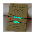European American New Pride Bracelet Wax Wire Braided BFF Bracelets Acrylic Luminous Letter Card Couple Bracelets for Lovers