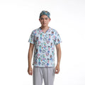 Wholesale Cotton Polyester Print Scrub Suit Scrubs Uniforms Scrubs Uniforms Medical Doctor Nurse Hospital Uniform
